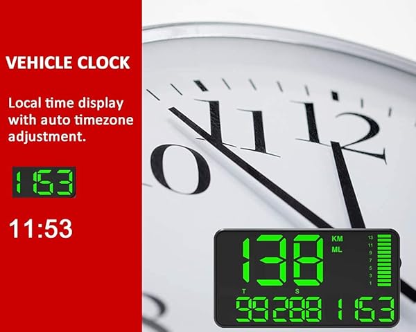 kingneed KingNeed Universal GPS Head-Up Display: Digital Speedometer & Odometer with Over Speed Alarm for All Vehicles (C60/C60S/C80/C90) - View 6 of 8