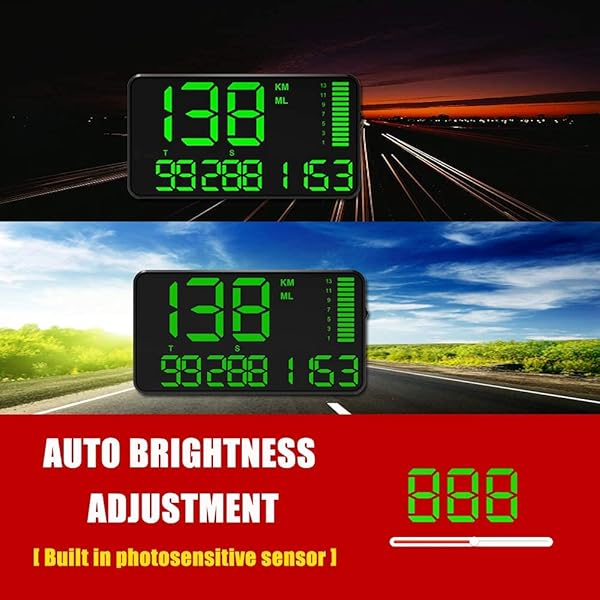 kingneed KingNeed Universal GPS Head-Up Display: Digital Speedometer & Odometer with Over Speed Alarm for All Vehicles (C60/C60S/C80/C90) - View 7 of 8