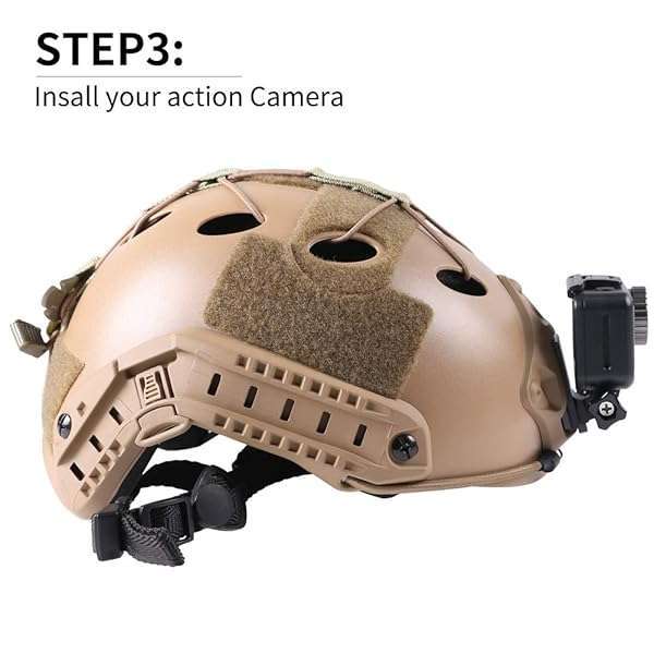 SKEZN Aluminum NVG Helmet Mount for GoPro Hero 13/12/11/10/9/8/7 & More - Compatible with Insta360, AKASO, DJI Osmo Action - View 6 of 9