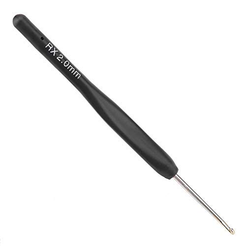 Hilitand 8Pcs Ergonomic Black Crochet Hooks Set - Soft Handle, 1mm to 2.75mm Sizes for Comfortable Knitting - View 9 of 10