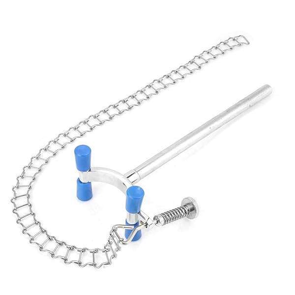 Akozon Buy Akozon Stainless Steel Lab Chain Clamp for 80-150mm Beakers & Flasks - Durable Chemical Equipment Clip