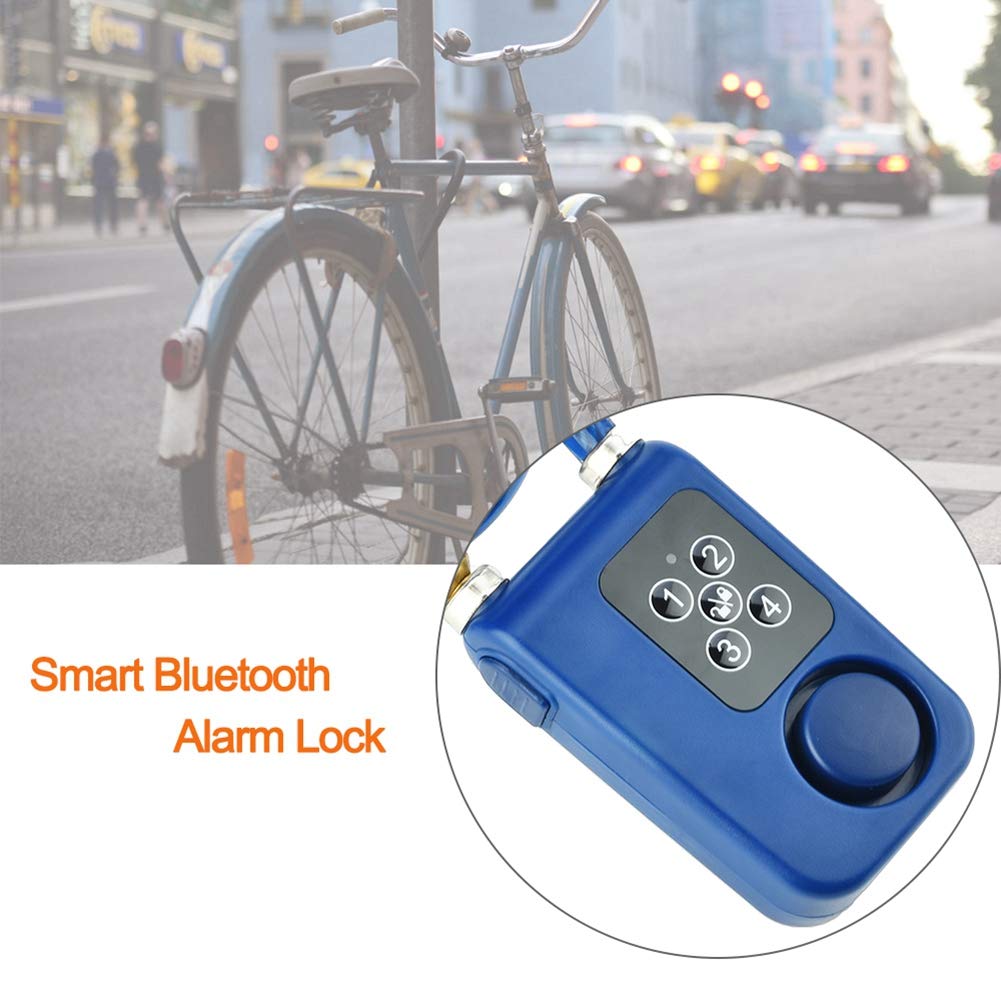 Sonew Sonew Smart Keyless Alarm Lock 110db Anti-Theft Chain Lock for Motorcycle and Gates Blue - View 3 of 9