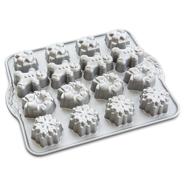 Nordic Ware Nordic Ware 93748 Holiday Teacakes Cast Cakelet Pan - 3 Cup Capacity, Perfect for Festive Baking!