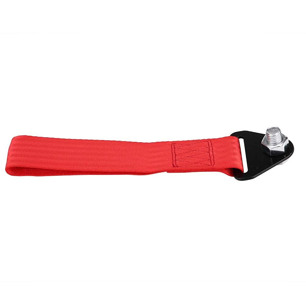 Aramox Aramox High Strength Racing Car Tow Strap Universal Tow Rope for Front Rear Bumper Towing Hook Red - View 7 of 9