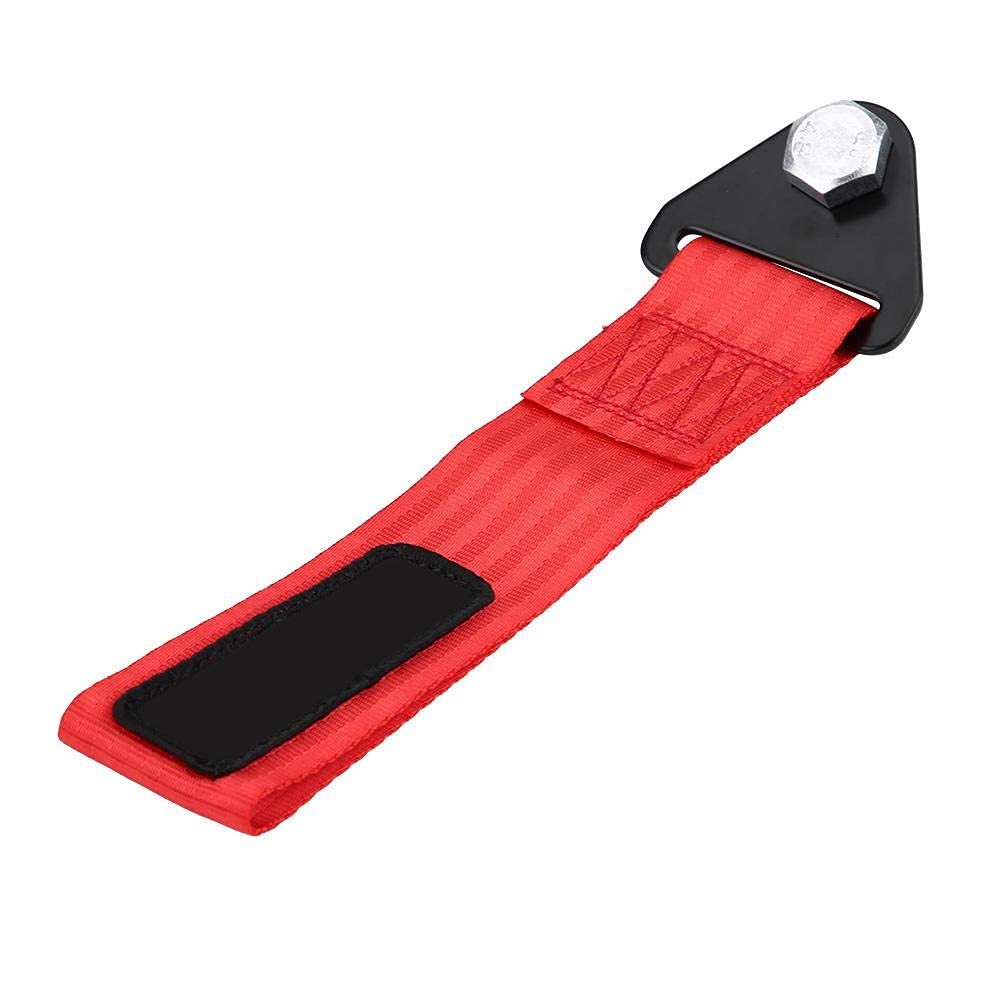 Aramox Aramox High Strength Racing Car Tow Strap Universal Tow Rope for Front Rear Bumper Towing Hook Red - View 8 of 9