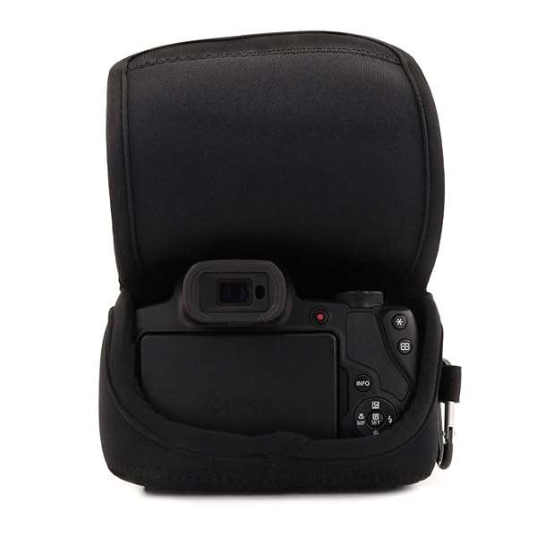 MegaGear Mega Gear MG1573 Ultra Light Neoprene Camera Case for Canon PowerShot SX70 HS - Black, One Size - View 9 of 10