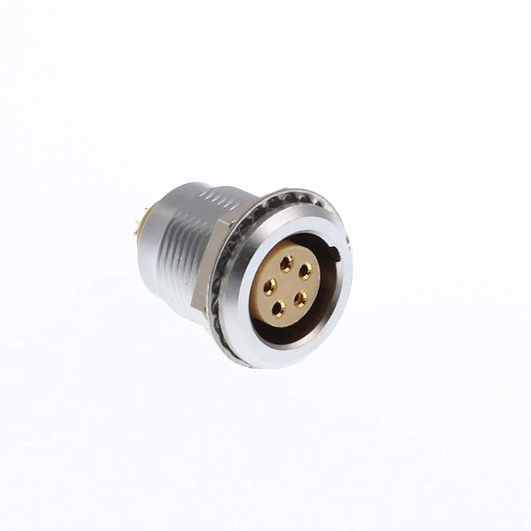 DRRI DRRI 2B Egg 5Pin Female Socket Push Pull Metal Circular Connector for Reliable Connections - View 2 of 5