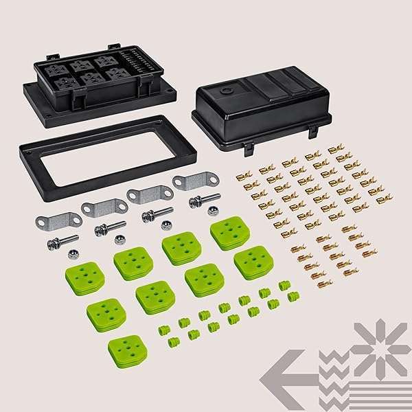 ONLINE LED STORE True Mods 12V DC Waterproof Relay Box - 6 Bosch Style Relays & ATC/ATO Fuse Holders for Cars & Marine Use - View 10 of 10