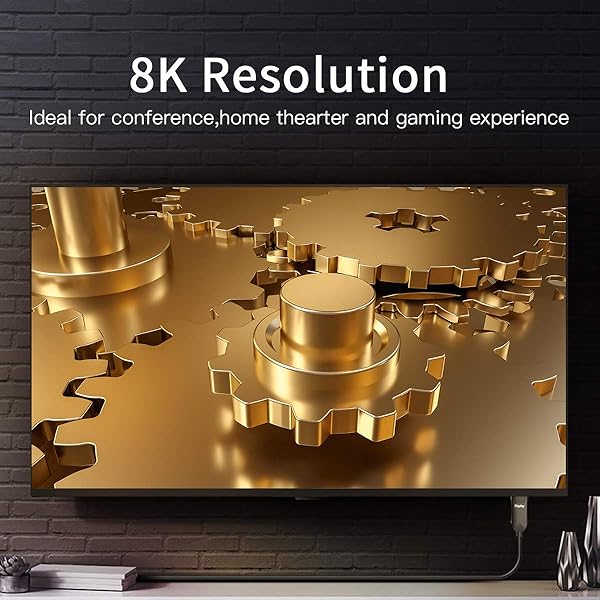 BIFALE High-Speed BIFALE DP Fiber Cable 33ft - 8K@60Hz, 4K@165Hz, Slim & Flexible DisplayPort 1.4 with Gold Plated Connectors - View 8 of 8