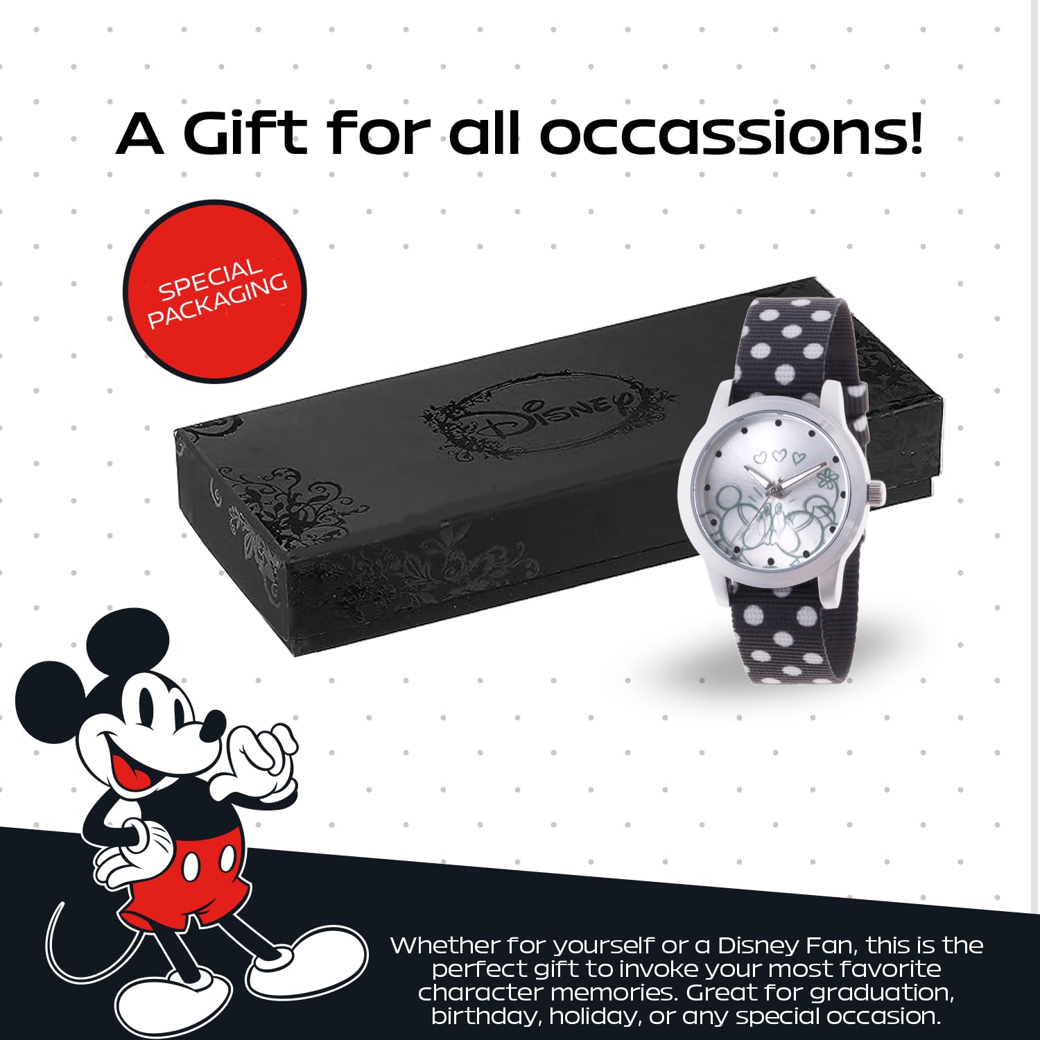 Disney Disney Mickey Mouse Adult Casual Sport Analog Quartz Watch for Stylish Everyday Wear - View 6 of 6