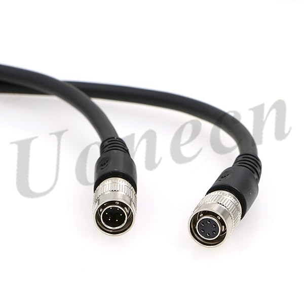Uonecn Uonecn 6 Pin Hirose Male to Female Cable High Quality Durable Connection for Audio and Video Equipment - View 4 of 6