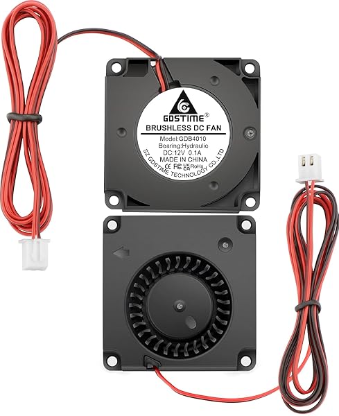 GDSTIME GDSTIME 2 Pack 40mm Blower Fan 12V 4010 DC Brushless Cooling Fans for 3D Printers Replacement Parts