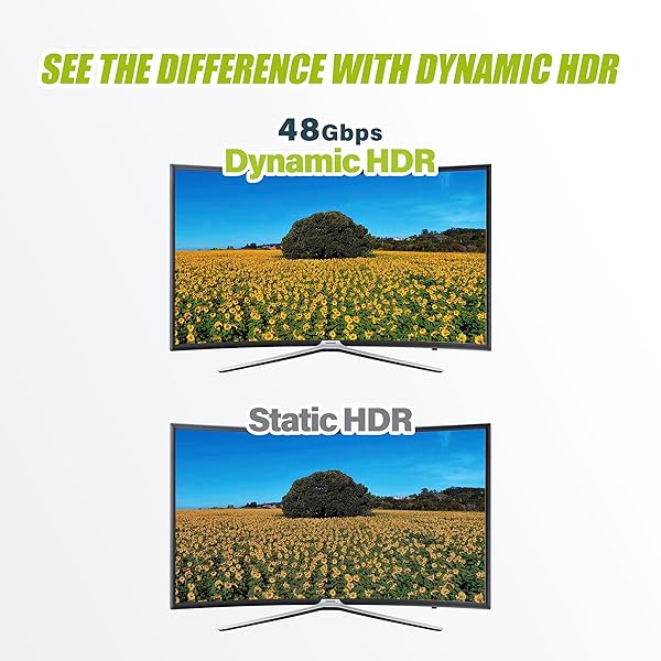 GEARit GearIT 10FT 8K HDMI 2.1 Ultra High Speed Cable 48Gbps for Apple TV Roku Netflix Playstation Xbox One X Sony LG Samsung QLED 8K Q900 TV - View 6 of 8