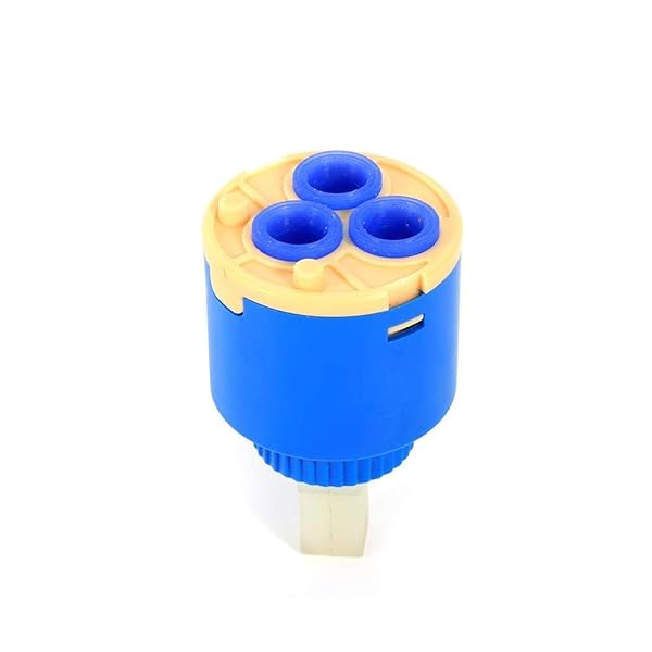 Zerone Replacement 2x Ceramic Disc Faucet Cartridge for Kitchen Waterfall Taps - 35mm Valve Control