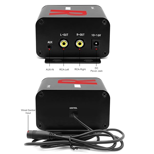 GoHawk "GoHawk TJ4-R: Waterproof Bluetooth Motorcycle Stereo Speakers & Amplifier for Harley, ATV, RZR - 4" Full Range Audio System" - View 4 of 6