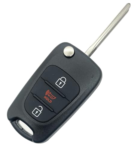 Horande Horande Uncut Folding Keyless Entry Remote Control Key Fob Case Cover for 2011-2013 Kia Soul Sportage 2PCS - View 5 of 8