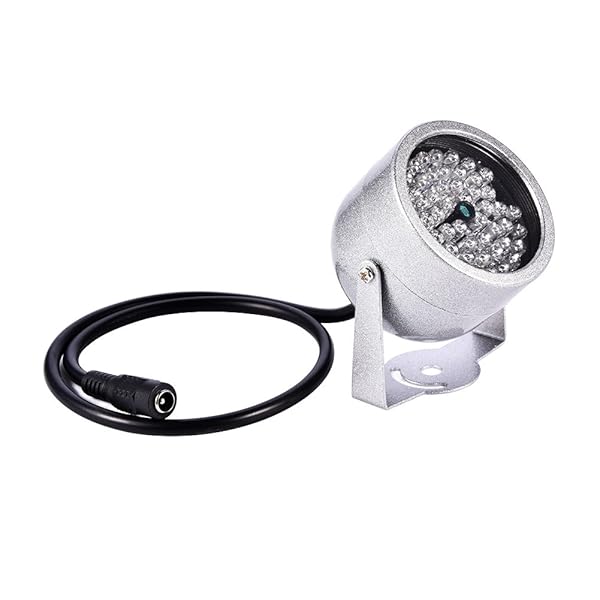 Zerone 48 LED Waterproof IR Illuminator for CCTV Night Vision - DC 12V 1A Outdoor Camera Replacement - View 3 of 10