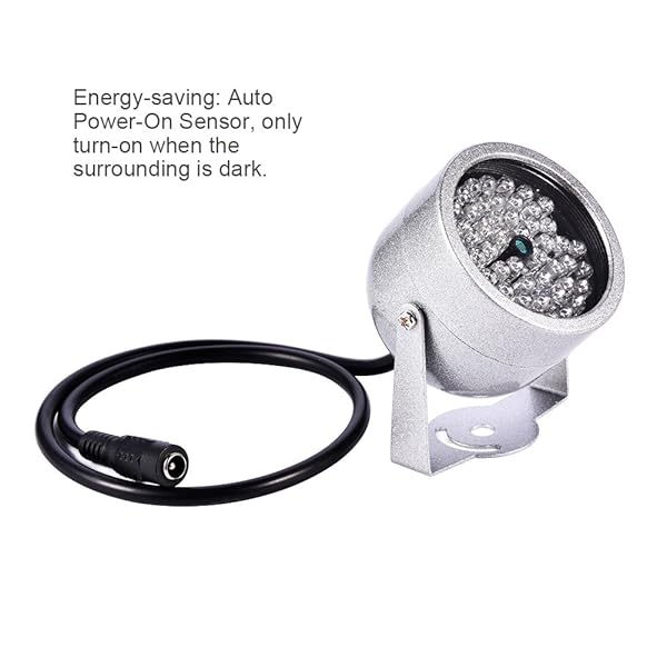 Zerone 48 LED Waterproof IR Illuminator for CCTV Night Vision - DC 12V 1A Outdoor Camera Replacement - View 8 of 10