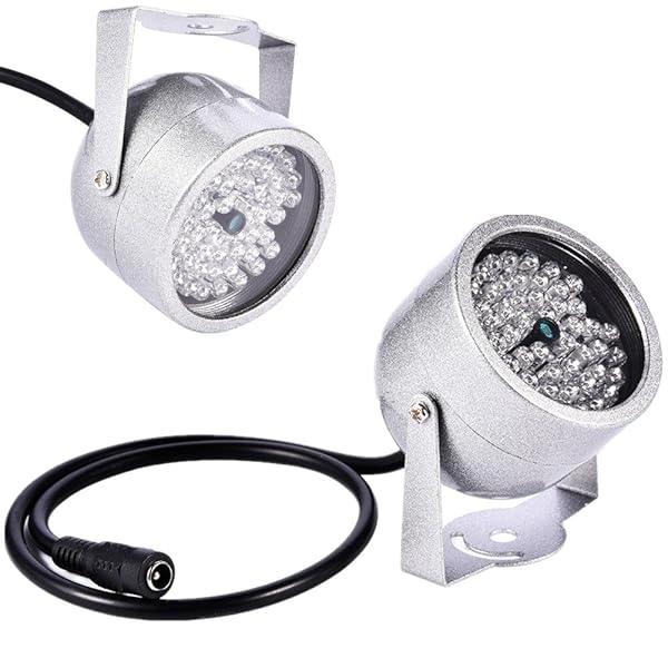 48 LED Waterproof IR Illuminator for CCTV Night Vision - DC 12V 1A Outdoor Camera Replacement