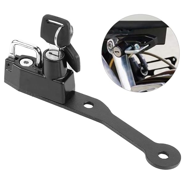 Acouto Aluminium Alloy Helmet Lock Kit for Yamaha MT-07 FZ-07 FJ-07 (2014-2017) - Secure Your Motorcycle Gear! - View 6 of 10
