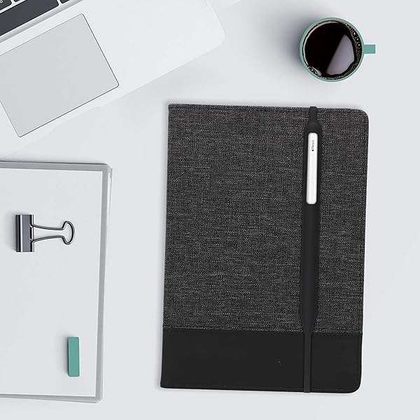 kwmobile KWMobile Silicone Skin for Apple Pencil 2 - Soft Flexible Grip Sleeve in Black - View 4 of 8