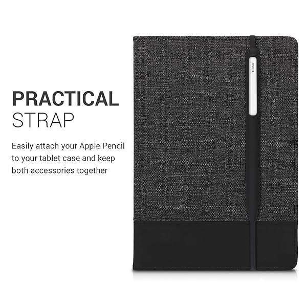 kwmobile KWMobile Silicone Skin for Apple Pencil 2 - Soft Flexible Grip Sleeve in Black - View 5 of 8