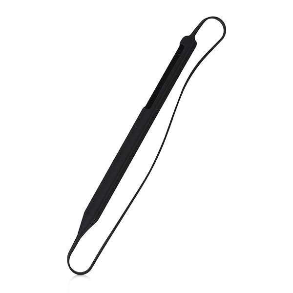 kwmobile KWMobile Silicone Skin for Apple Pencil 2 - Soft Flexible Grip Sleeve in Black - View 2 of 8