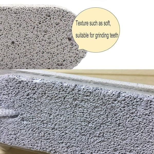 PINVNBY PINVNBY 10 Pcs Lava Blocks for Small Animals Calcium Stone Chew Toy for Hamster Chinchilla Rabbit Teeth Grinding - View 3 of 7