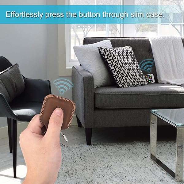 FINTIE Fintie Genuine Leather Case for Tile Mate & Pro - Anti-Scratch Key Finder Cover with Keychain, Brown (2024-2016) - View 8 of 9