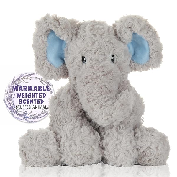 1i4 Group 1i4 Group Warm Pals Microwavable Lavender Scented Plush Toy Sweet Elephant 9 Inch Stuffed Animal for Comfort and Relaxation