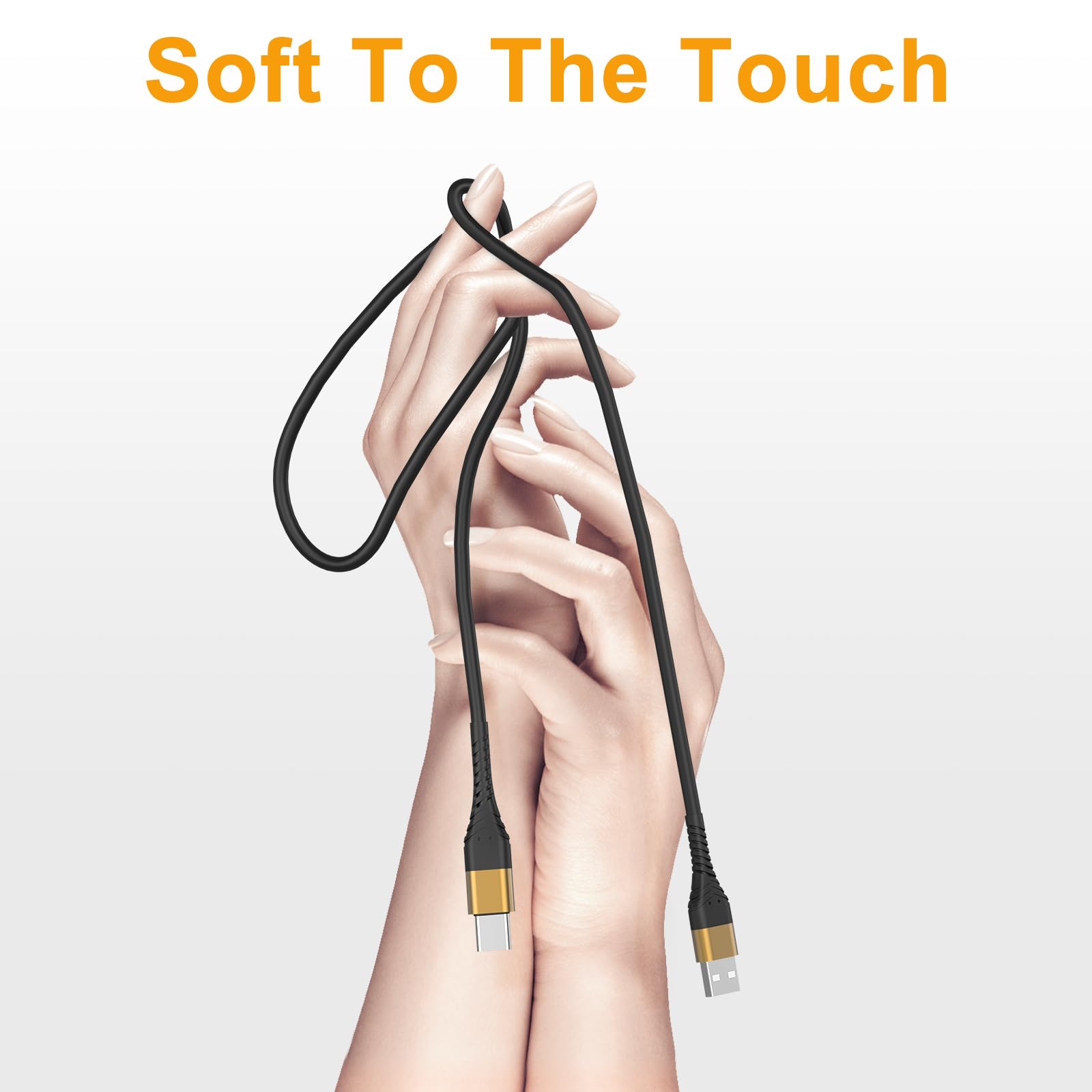 Icseio USB Type C Charger Cable Fast Charging 10ft Extra Long 2Pack for Samsung Galaxy S20 S10 S9 Note 10 LG V50 V40 V30 V20 - View 4 of 8