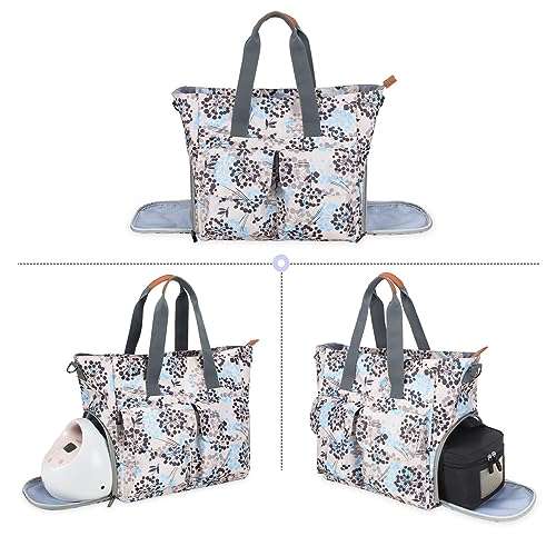 Teamoy Teamoy Breast Pump Bag for Spectra S1/S2 - Stylish Tote with Laptop Sleeve for Working Moms (Dandelion Design)