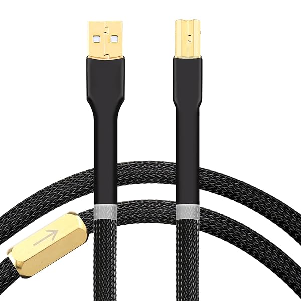 Viborg Viborg HiFi USB 2.0 Cable Type A to B Male 6.6FT Printer Scanner Data Sync Digital Audio Cord for DAC - View 2 of 9