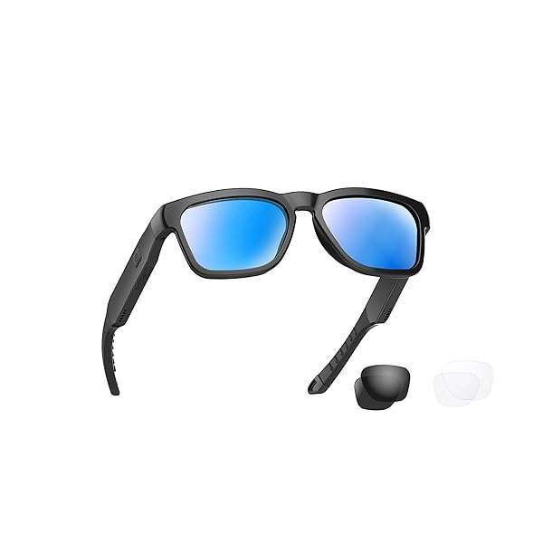 OhO sunshine Buy OhO Smart Glasses: Polarized Bluetooth Sunglasses with UV Protection & Voice Control - Unisex Mirror Blue Lens