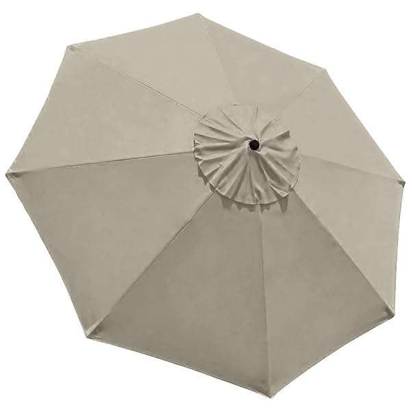 EliteShade EliteShade USA 9ft Replacement Canopy Cover for 8-Rib Patio Umbrella - Beige