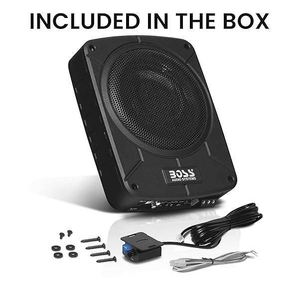 BOSS Audio Systems Upgrade Your Car Audio: BOSS BAB8 8-Inch Powered Subwoofer - 800W Max, 2.6 Ohm Voice Coil, Built-in Amplifier - View 6 of 6