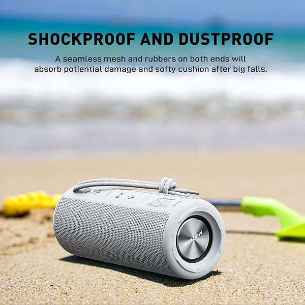 MIATONE MIATONE Waterproof Bluetooth Boombox Speaker - Portable Shower Speaker in Grey - View 6 of 9