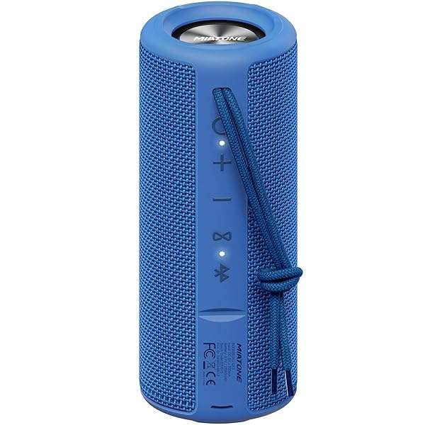 MIATONE MIATONE Waterproof Bluetooth Boombox: Portable Outdoor Speaker in Blue - Perfect for Adventures!
