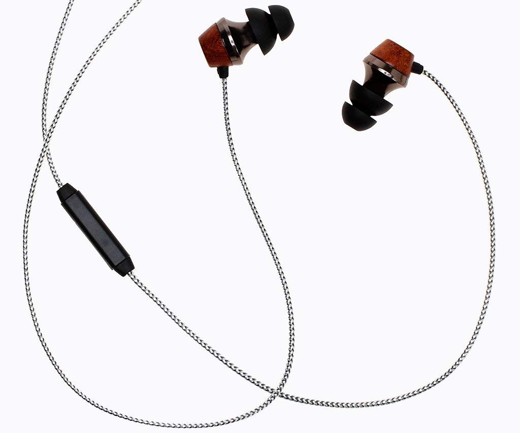 Symphonized Symphonized ALN 2.0 Premium Wood Noise-Isolating Earbuds with Innovative Shield Technology and Mic Silver - View 2 of 6