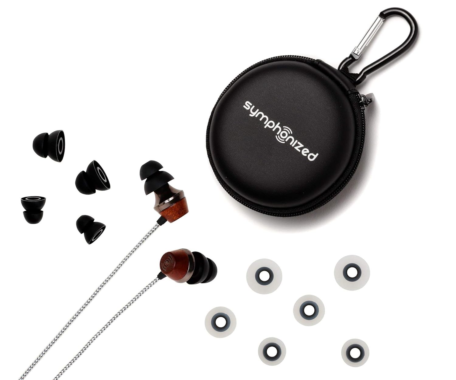 Symphonized Symphonized ALN 2.0 Premium Wood Noise-Isolating Earbuds with Innovative Shield Technology and Mic Silver - View 6 of 6