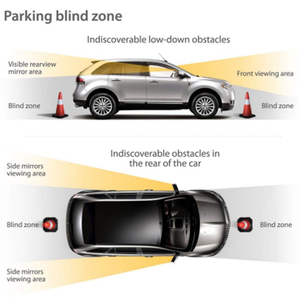Fydun Universal Car Reverse Backup Parking Sensor System with 8 Sensors and LED Monitor for Safe Parking Detection 12V DC - View 4 of 9