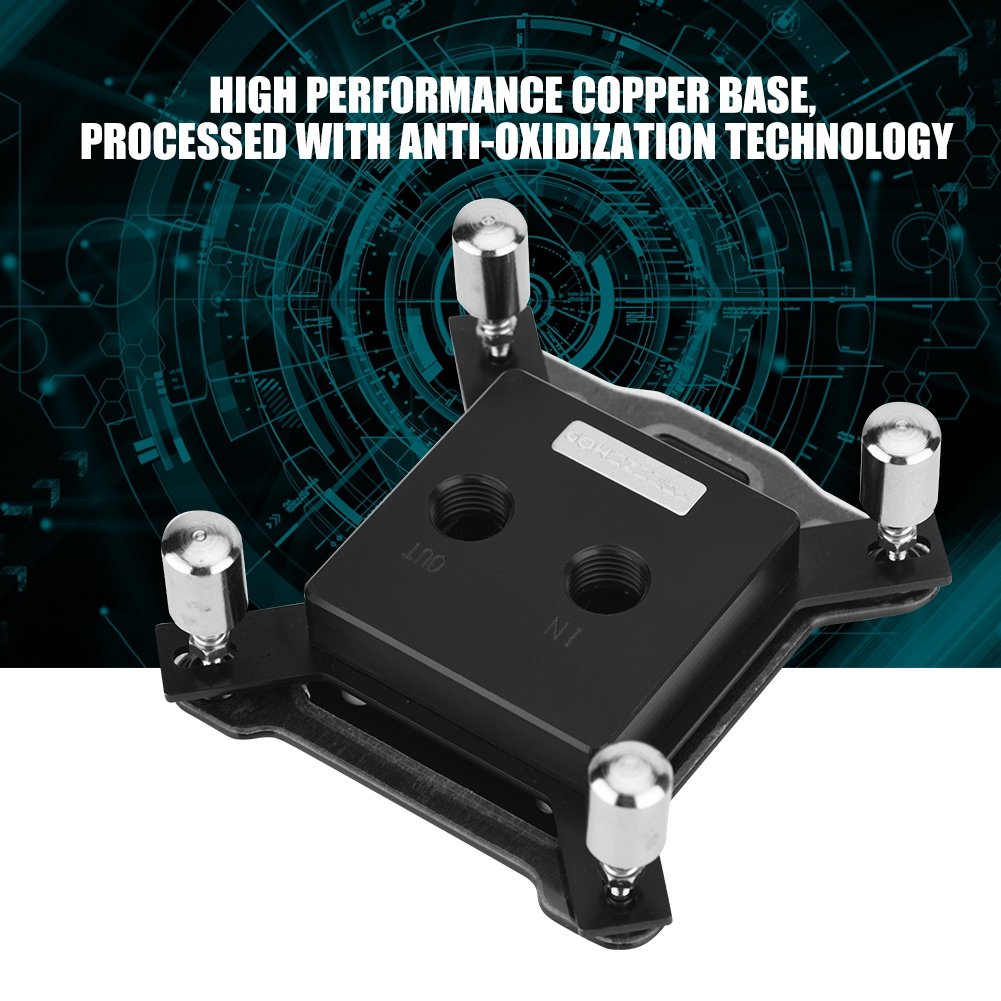 Bewinner High Grade POM CPU Water Block for Intel 1150 1151 1155 1156 with 3mm Copper Base Heat-Resistant Cooling Solution - View 3 of 9