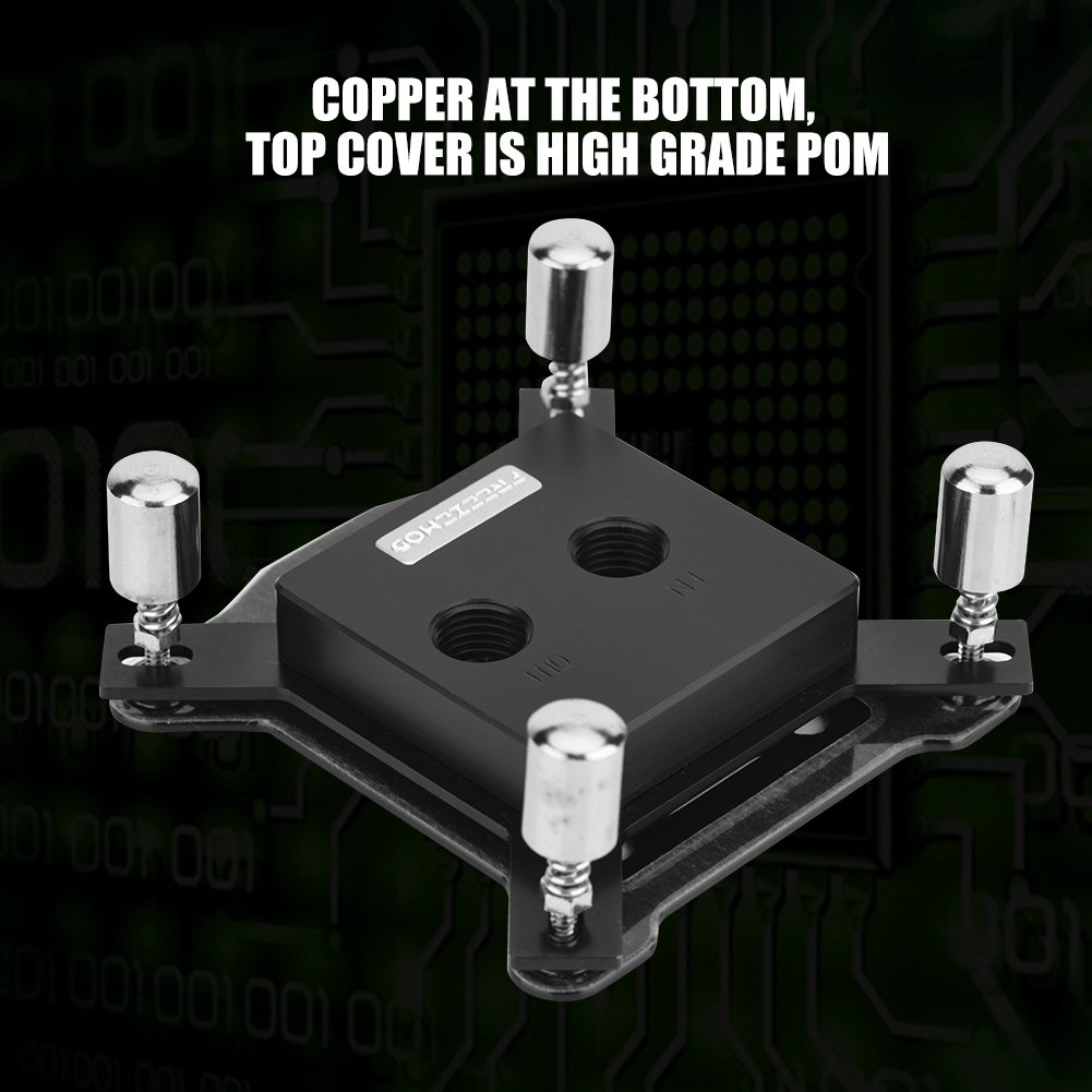 Bewinner High Grade POM CPU Water Block for Intel 1150 1151 1155 1156 with 3mm Copper Base Heat-Resistant Cooling Solution - View 4 of 9