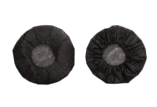 ONLYKXY ONLYKXY Disposable Antimicrobial Microphone Cap Pads Universal Small Mic Covers 100 PCS for Recording Room KTV Black