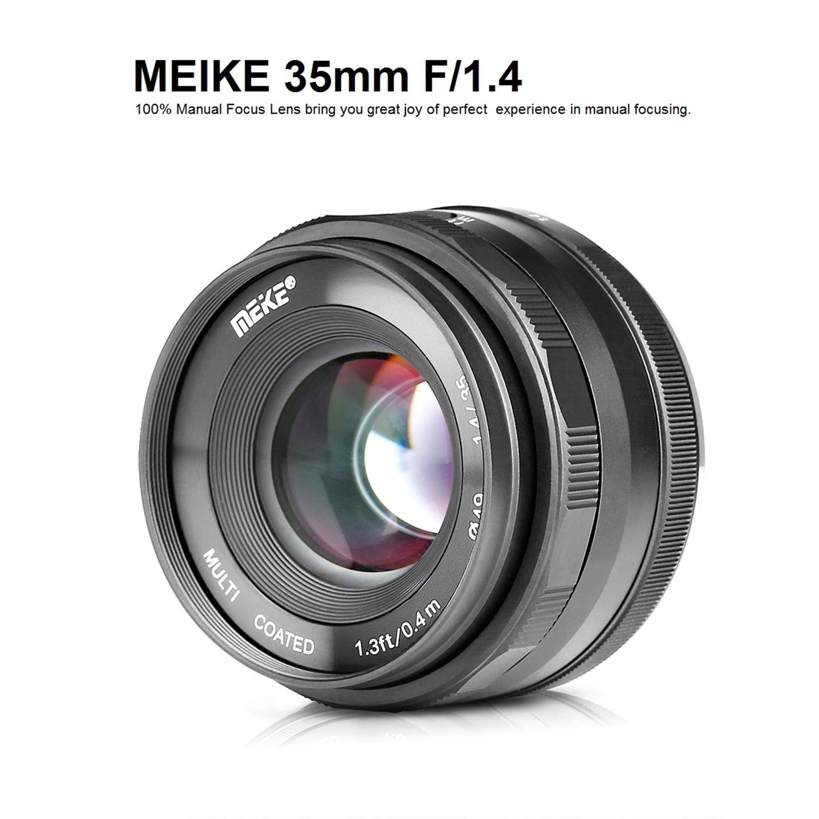 Meike MEIKE MK-35mm F/1.4 Lens for Olympus & Panasonic M4/3 Cameras - Manual Focus, Large Aperture - View 2 of 7