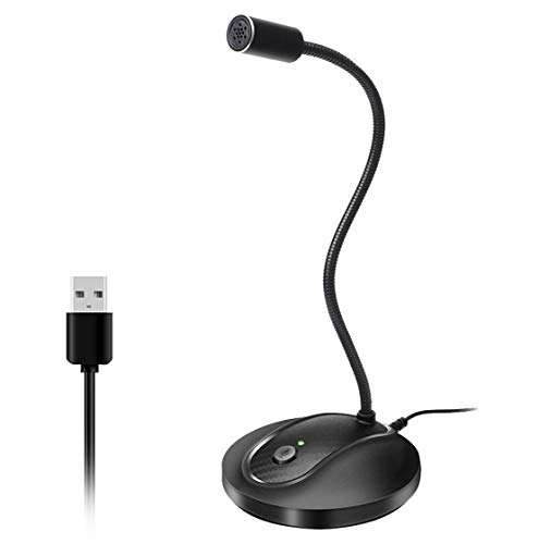 JOUNIVO JOUNIVO USB Microphone, 360 Degree Adjustable Gooseneck Design, Mute Button & LED Indicator, Noise-Canceling Technology, Plug & Play, Compatible with Windows & MacOS - View 2 of 7