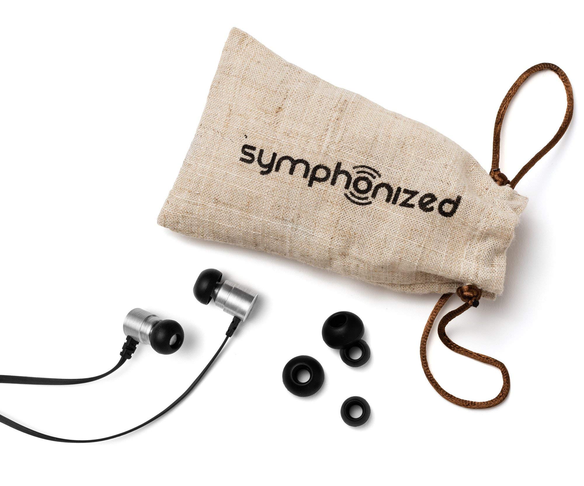 Symphonized MTL Earbuds Dual Driver Heavy Bass Premium Noise Isolating Headphones with Mic Silver - View 7 of 7