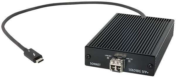 Sonnet Sonnet Solo 10G Thunderbolt 3 to SFP+ Adapter: Fast 10 Gigabit Ethernet with SR Module Included