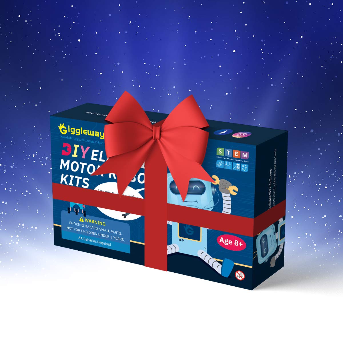 Giggleway Electric Motor Robotic Science Kits for Kids DIY STEM Toys Building Experiment Kits for Boys and Girls Doodling Balance Car Reptile Robot - View 6 of 7