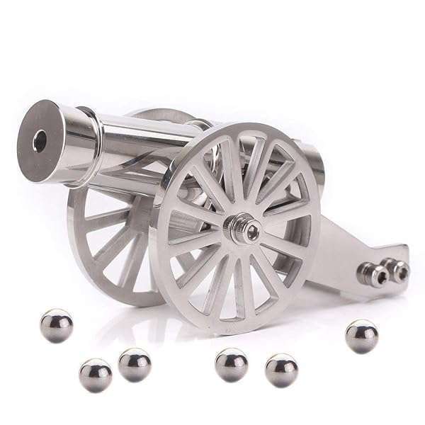 TIETHEKNOT TIETHEKNOT Mini Napoleon Cannon Model - Unique Metal Replica for Desktop Decor & Collectibles